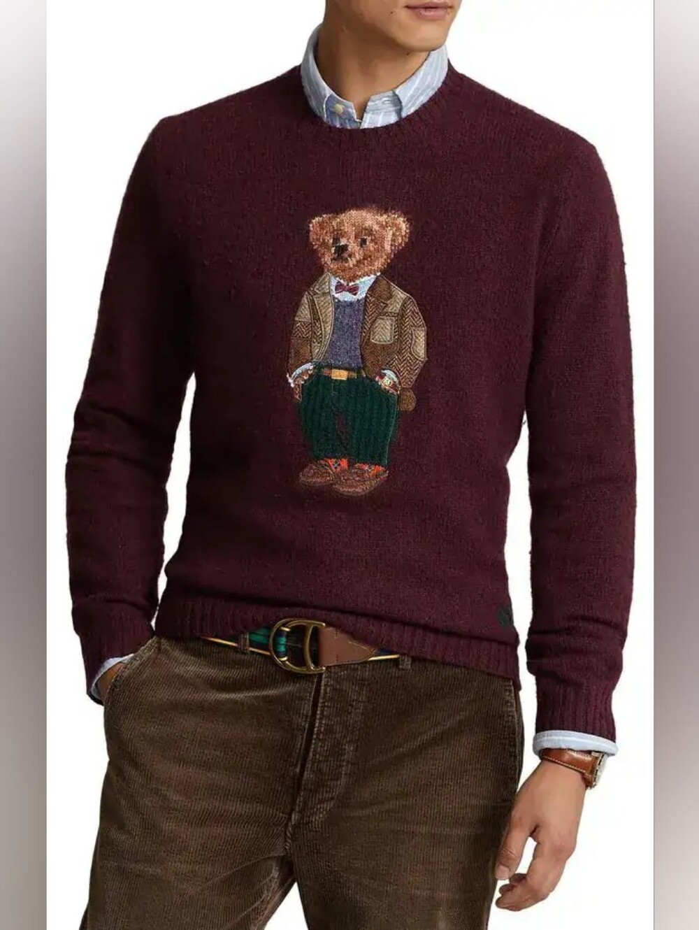 Polo Ralph Lauren Heritage Bear Wool-Cashmere Jumper Size S